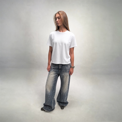 Washed Sculpt denim