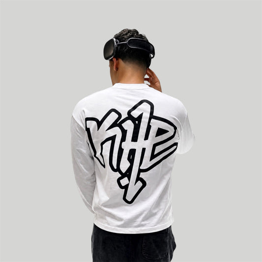Logo Longsleeve White