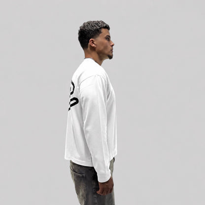 Logo Longsleeve White